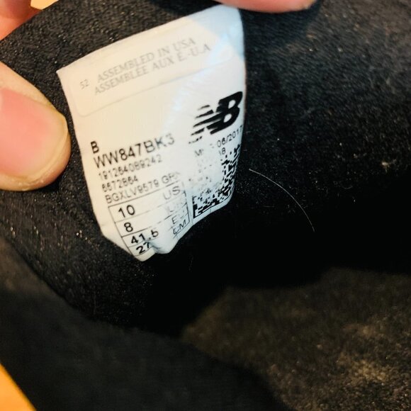 New Balance 847 V3 Mesh Ortholite Narrow Walking Shoes MW847BK3 Mens Size 10 - Picture 13 of 15